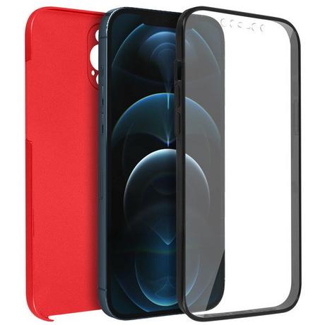 Avizar  Coque iPhone 12 Pro Max Intégrale Rouge 