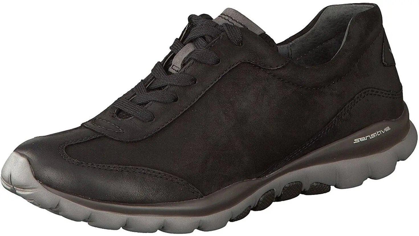 Image of 06.965.47 - Nubuk Wandersneaker Damen Schwarz 37