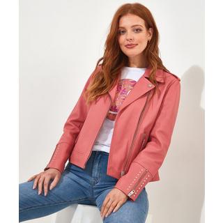 Joe Browns  Nietenbesetzte kurze Lederjacke 