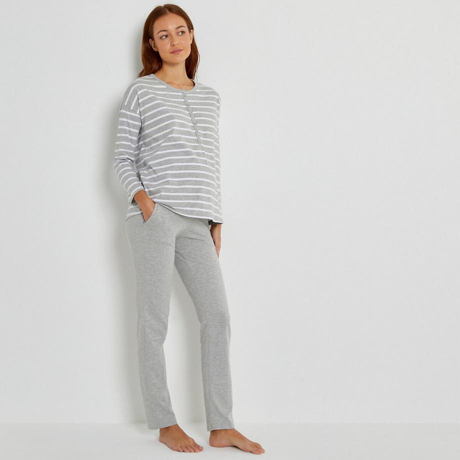 La Redoute Collections Pyjama für Schwangerschaft und Stillzeit  