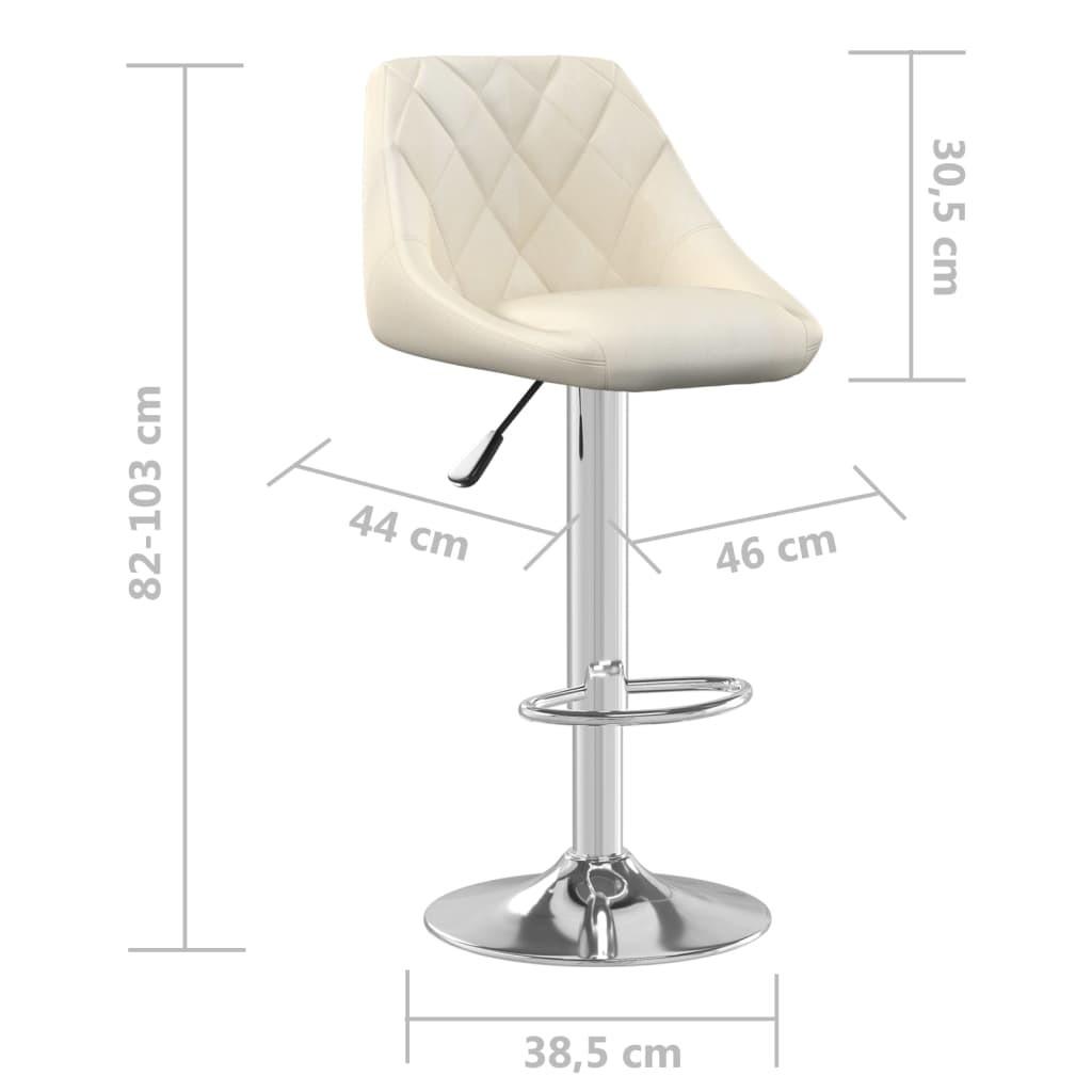 VidaXL Tabouret de bar velours  