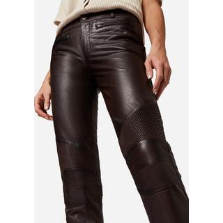 RICANO  Pantaloni in pelle da donna Donna, con elementi da biker 