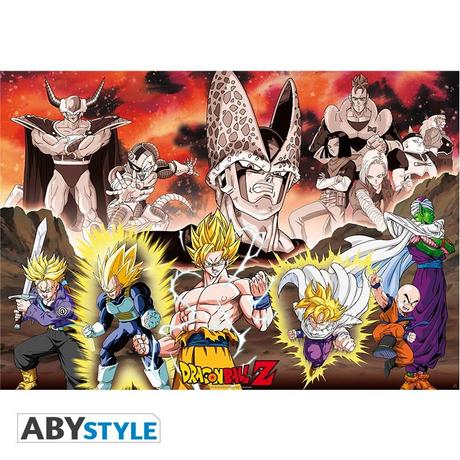 Abystyle Poster - Roulé et filmé - Dragon Ball - Arc Cell  