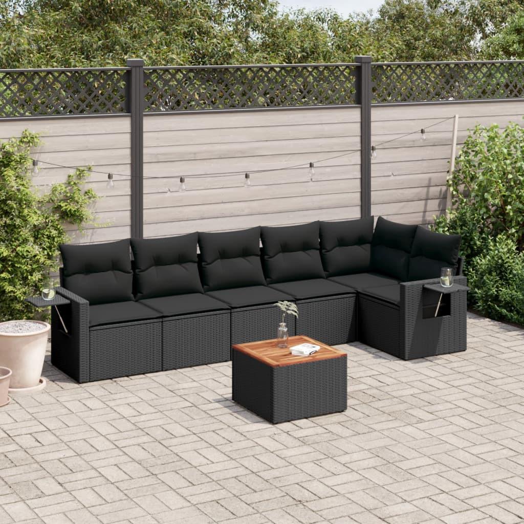 VidaXL set divano da giardino Polirattan  