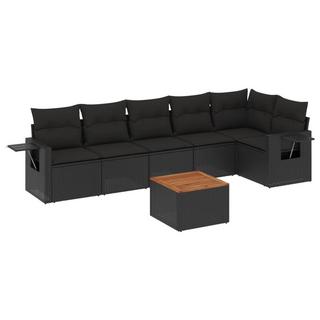 VidaXL set divano da giardino Polirattan  