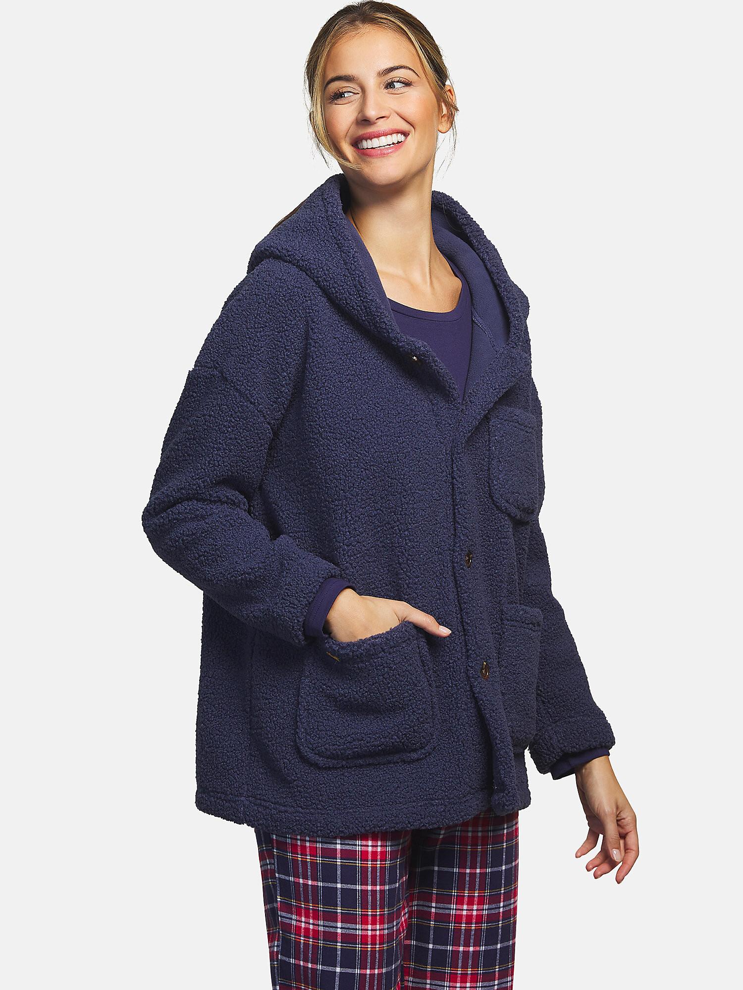 Image of Hausjacke Mit Kapuze Big Family Damen Königsblau M