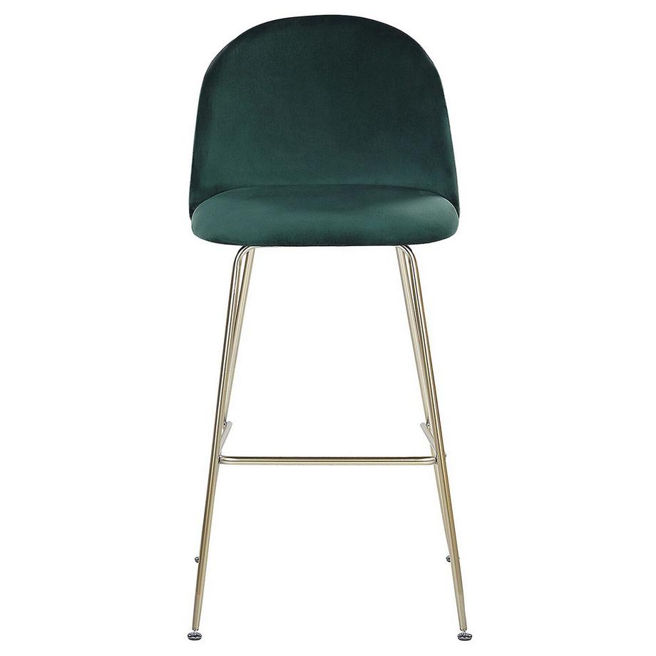 Beliani Lot de 2 chaises de bar en Velours Moderne ARCOLA  