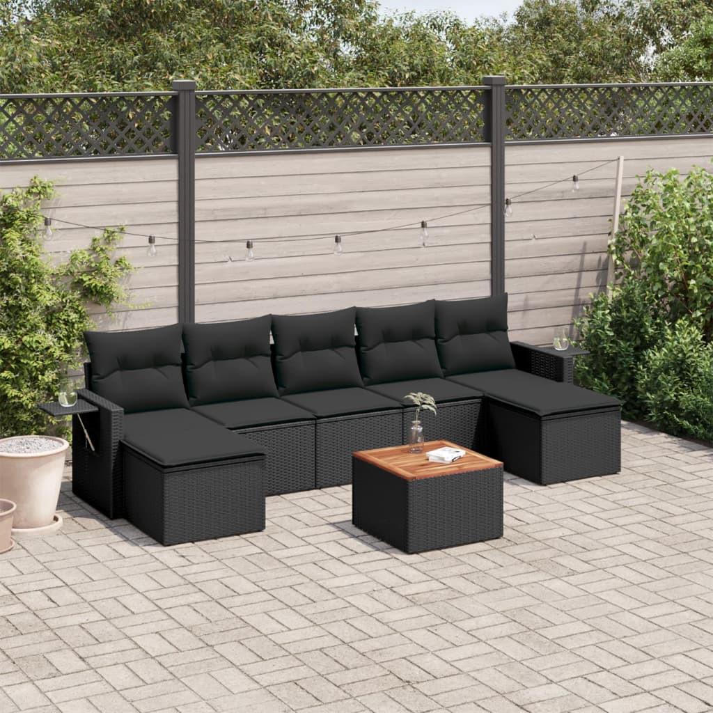 VidaXL set divano da giardino Polirattan  