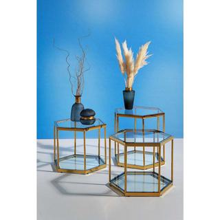KARE Design Table d&#039;appoint Comb Gold 55cm  