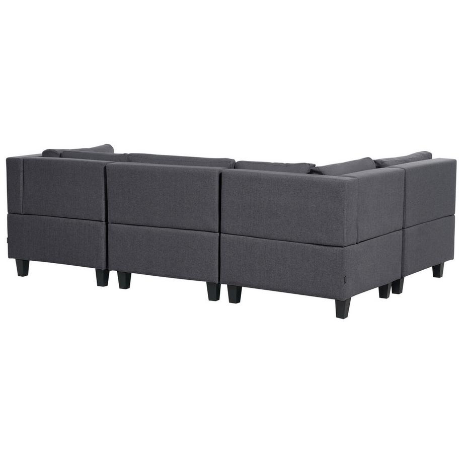 Beliani Canapé en forme de U en Tissu  UNSTAD  