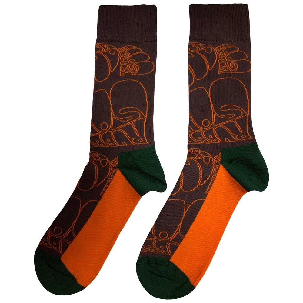 The Beatles  Rubber Soul Text Outlines Repeat Socken 