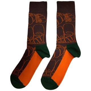 The Beatles  Rubber Soul Text Outlines Repeat Socken 