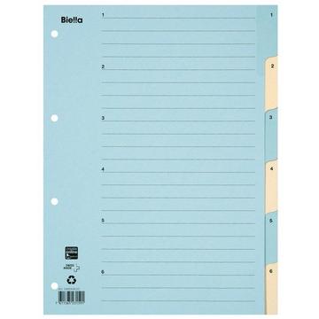 BIELLA Register Karton farbig A4 462446.00 1-6