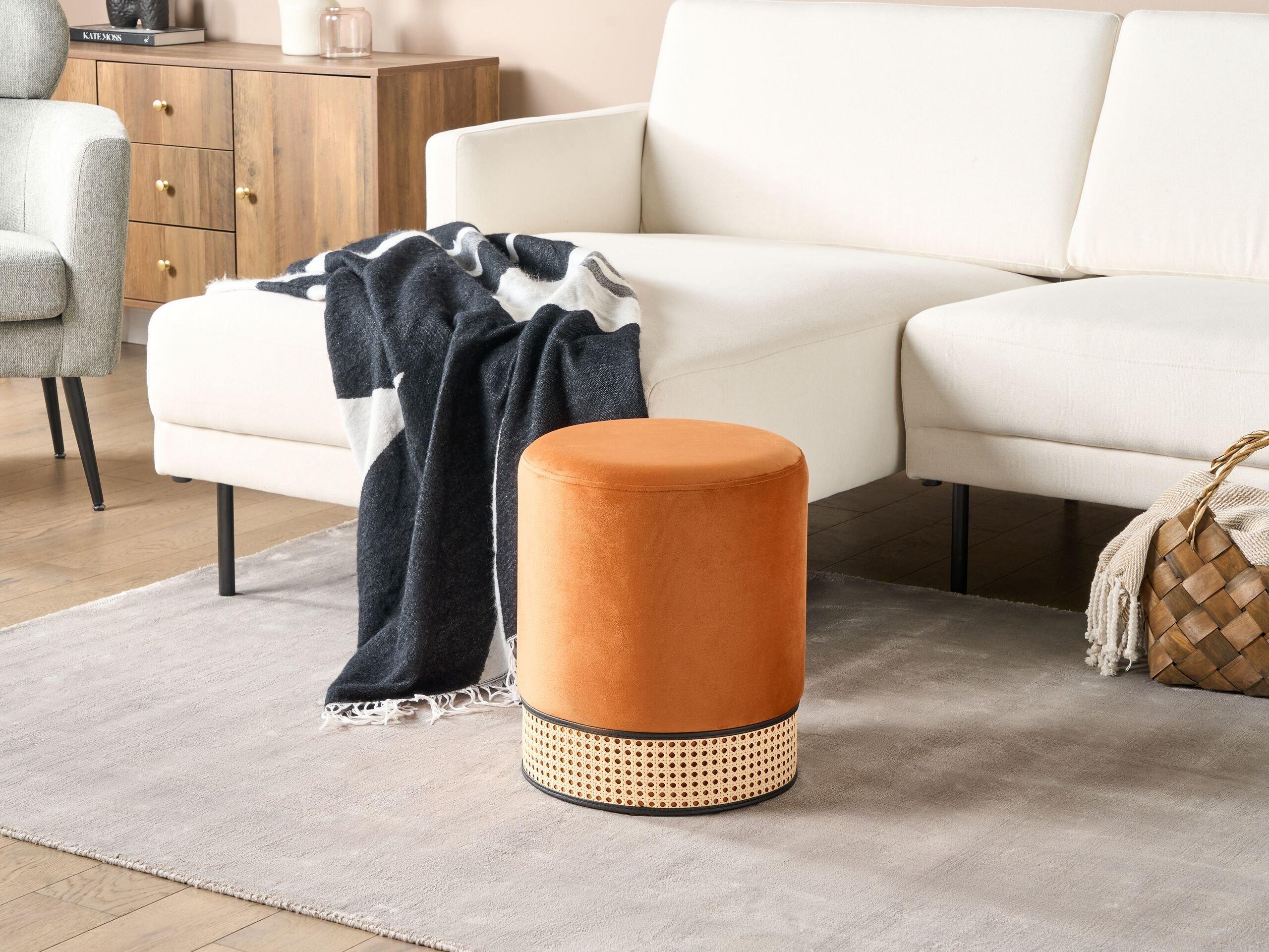 Beliani Pouf en Velluto Glamour YANKTON  