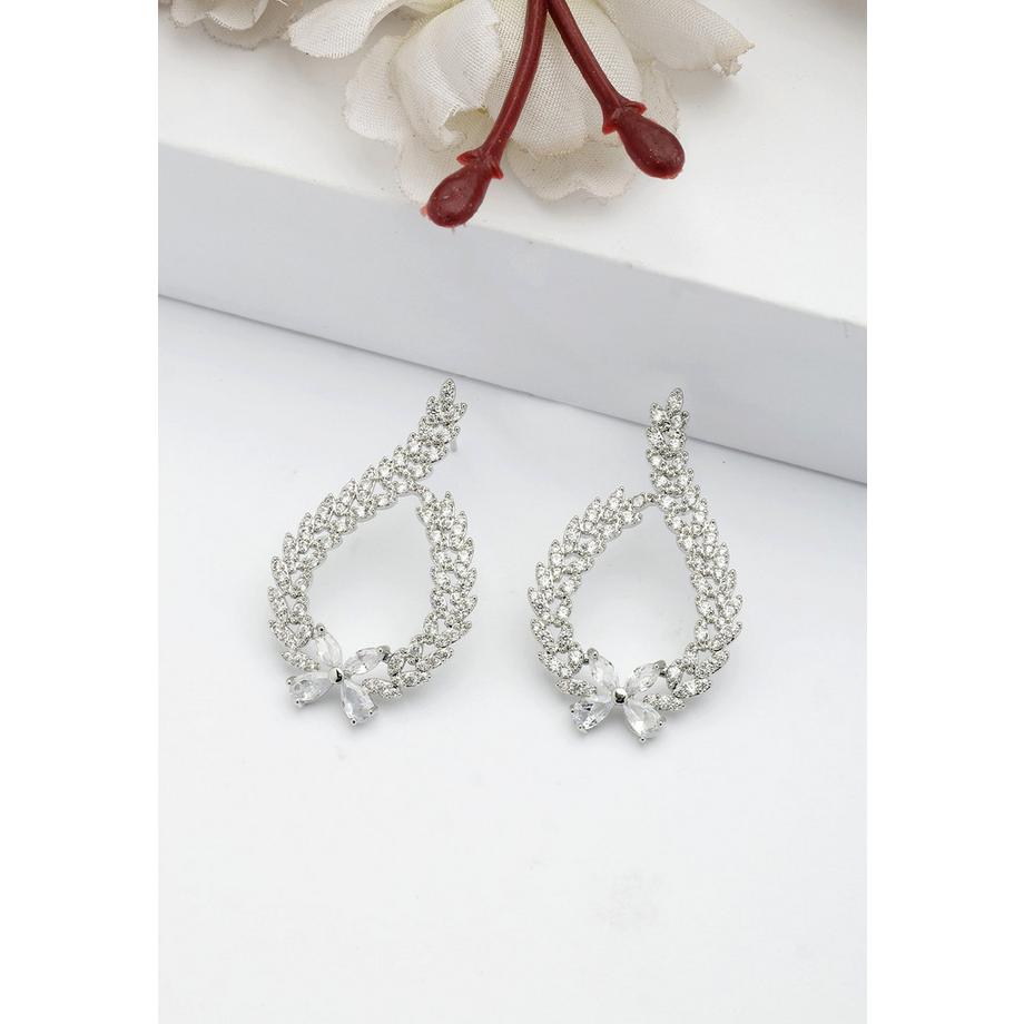 AVANT-GARDE PARIS  Funkelnde Florale Ohrringe 