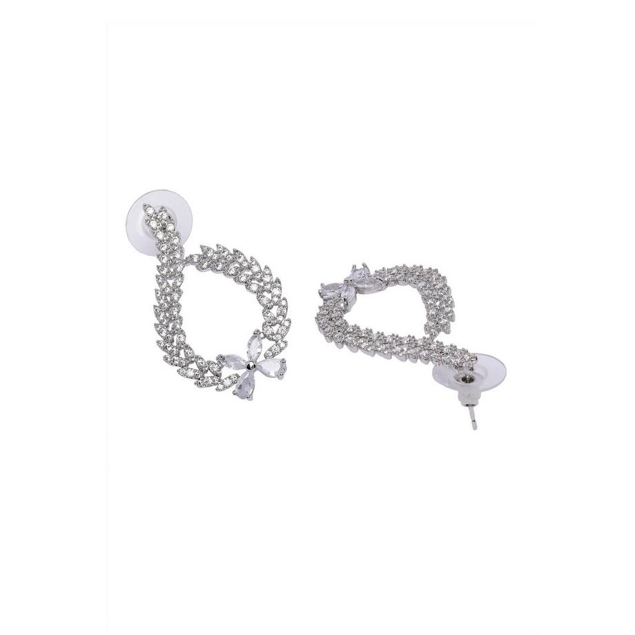 AVANT-GARDE PARIS  Funkelnde Florale Ohrringe 