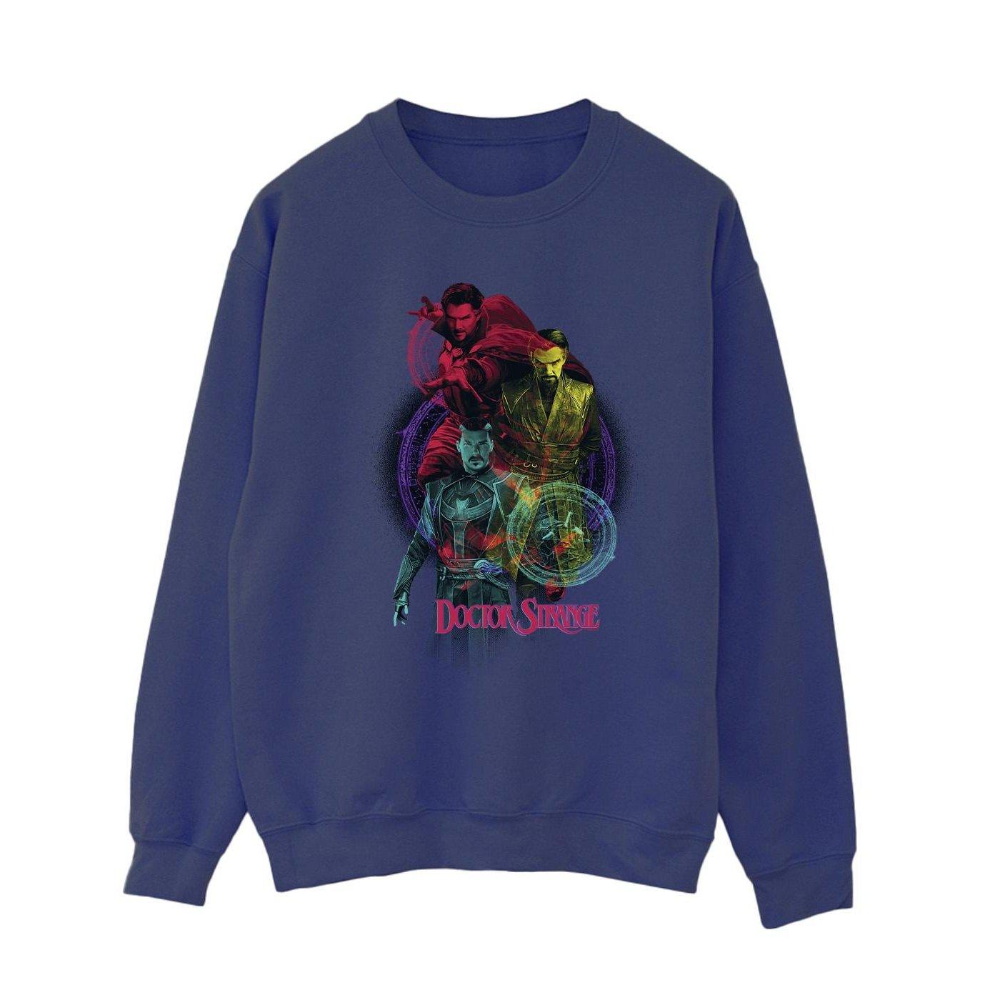 Image of Doctor Strange Rainbow Sweatshirt Damen Marine XXL