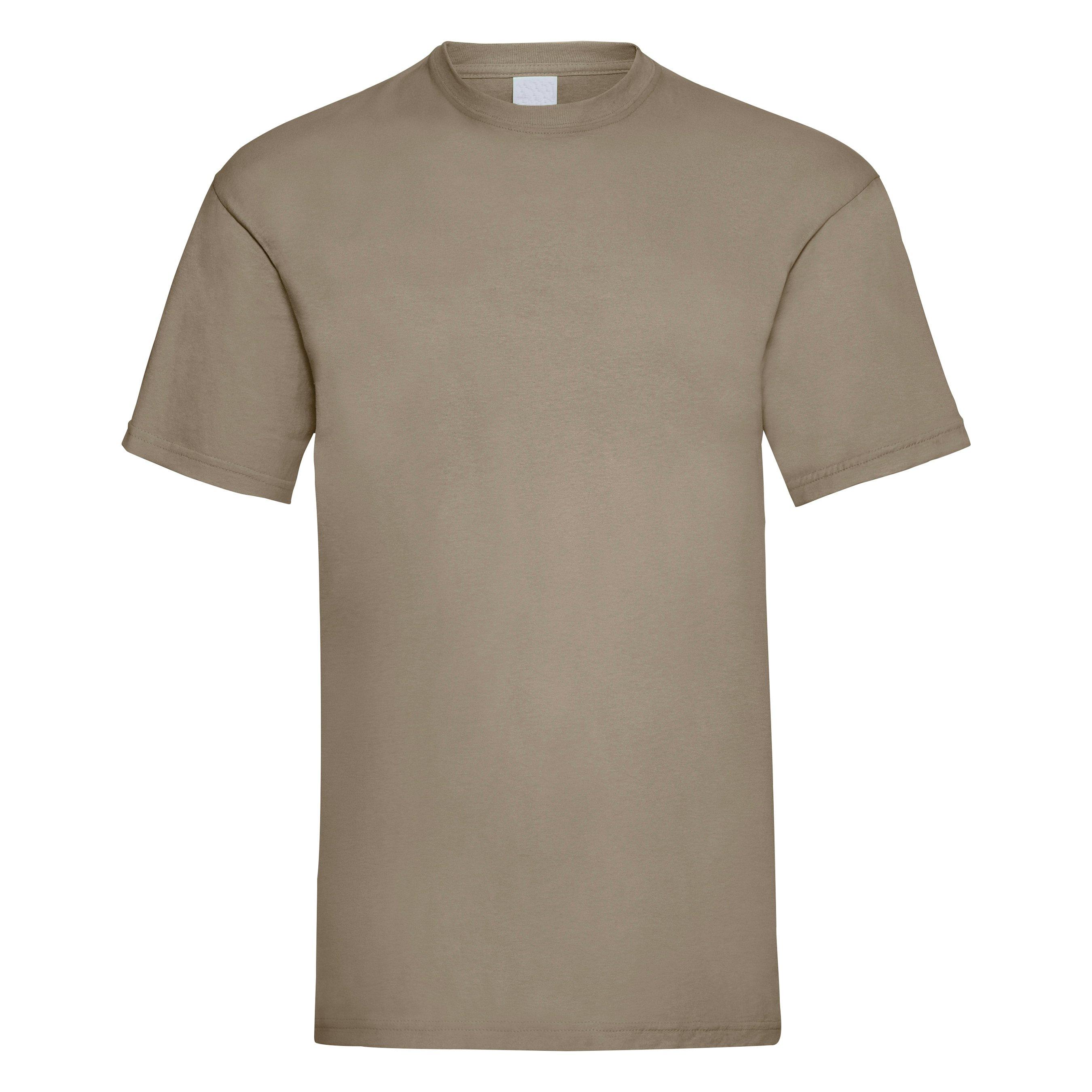 Image of Value Kurzarm Freizeit Tshirt Herren Sand L