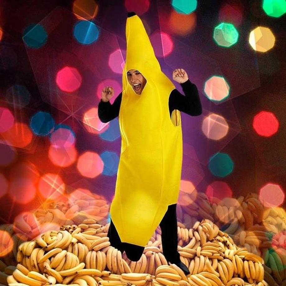 Mikamax  Costume de Mascarade - Banane - Taille Unique 
