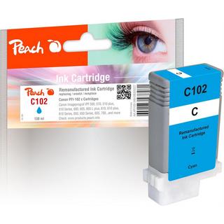 Peach  Tinte Canon PFI-102 cyan, 130ml 