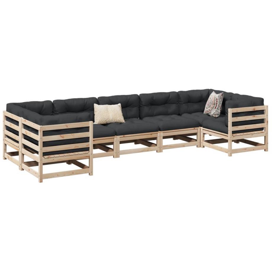 VidaXL set divano da giardino Legno di pino  