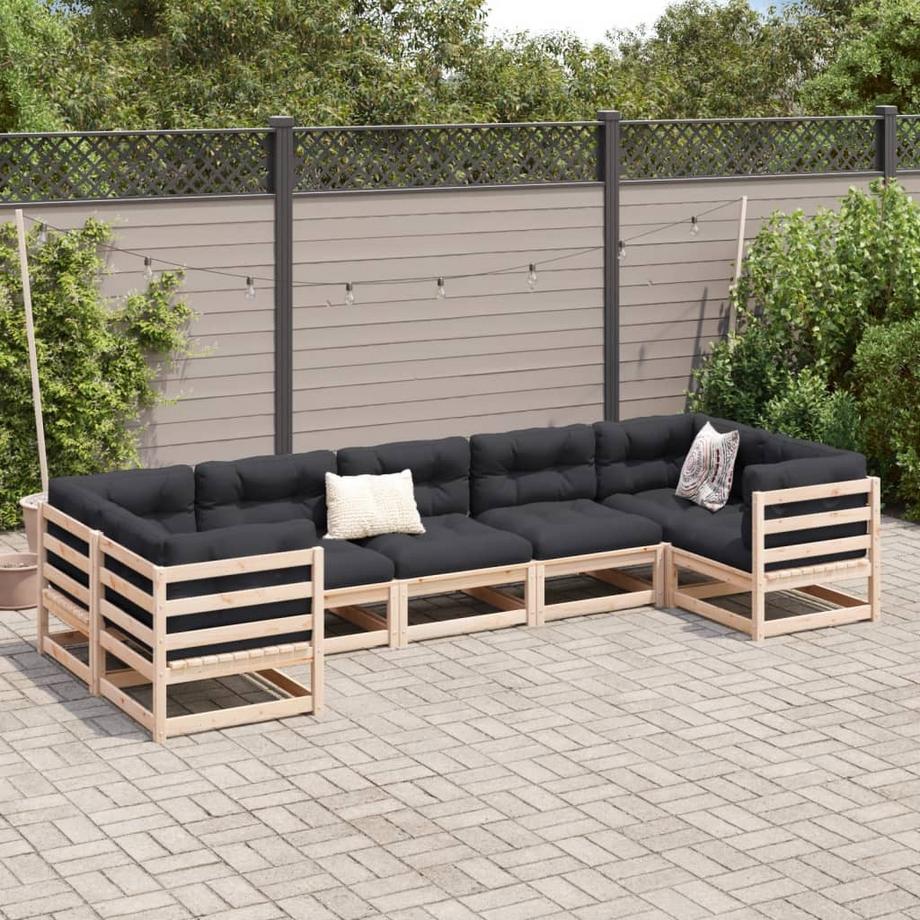 VidaXL set divano da giardino Legno di pino  
