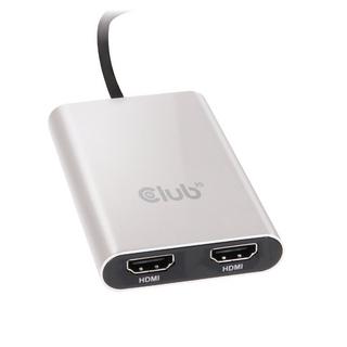 Club3D  CLUB3D Thunderbolt 3 a Dual HDMI 2.0 Adaptador 