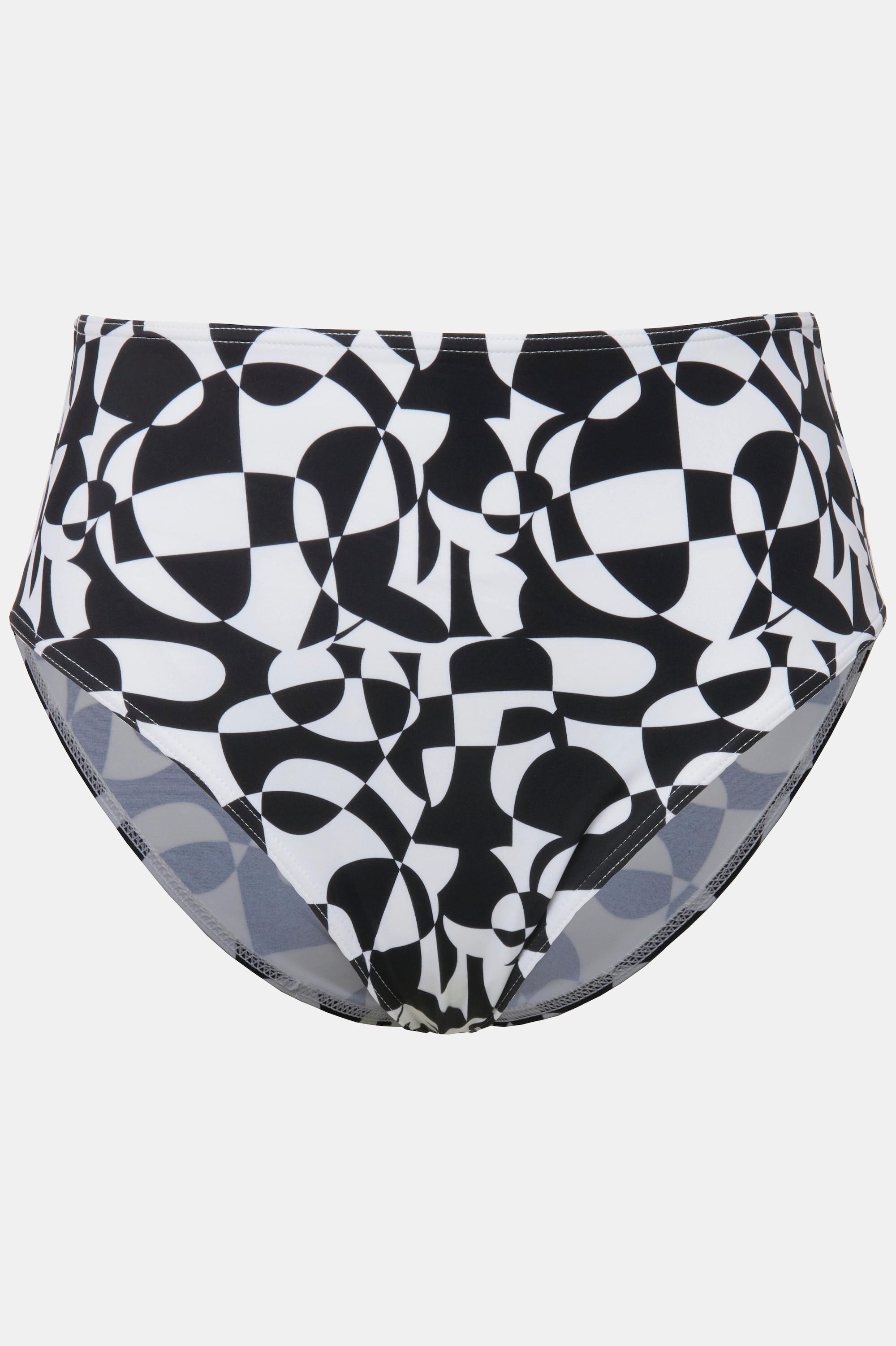 Studio Untold  Culotte de bikini taille haute, imprimé graphique 