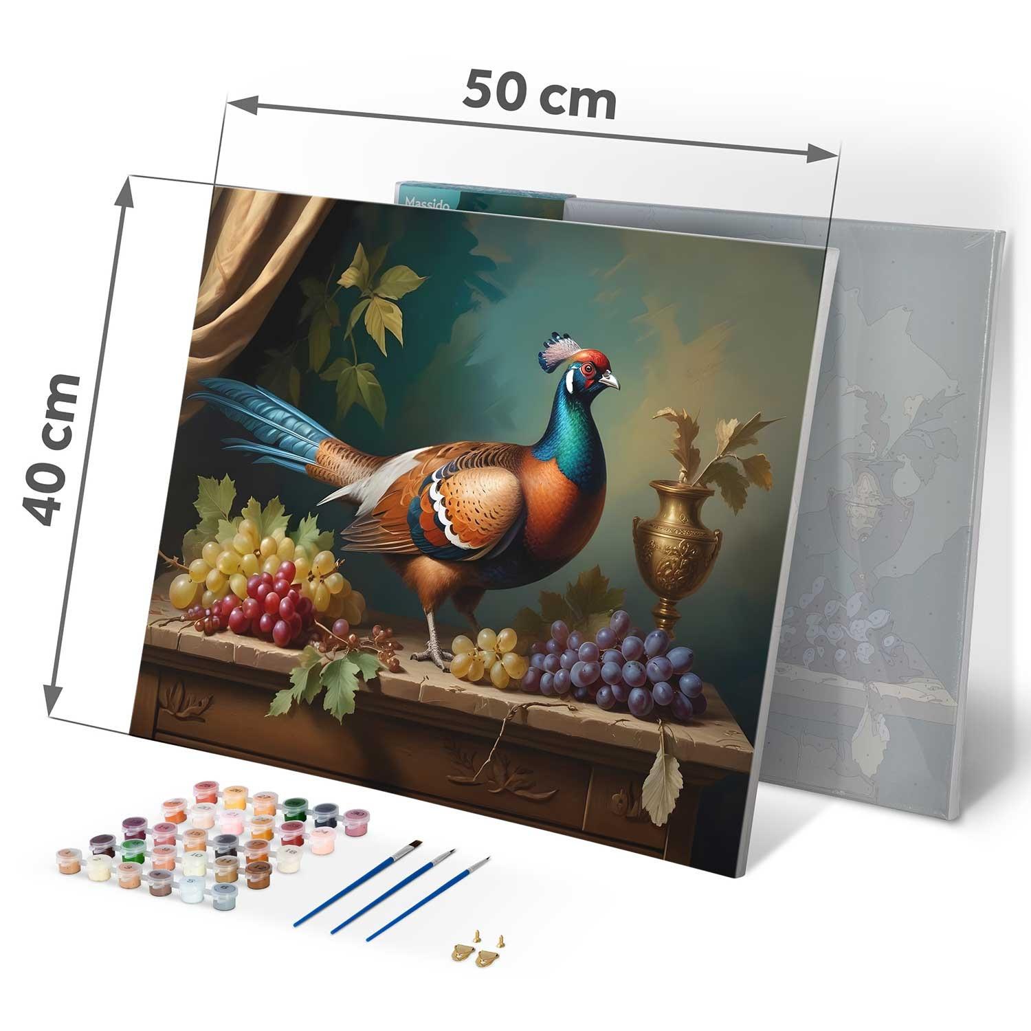 B2X Malen nach Zahlen 40x50 cm Massido Fasan  