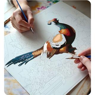 B2X Malen nach Zahlen 40x50 cm Massido Fasan  