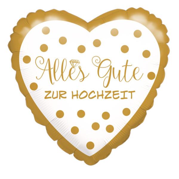 Folienballon Hochzeit Unisex Gold ONE SIZE