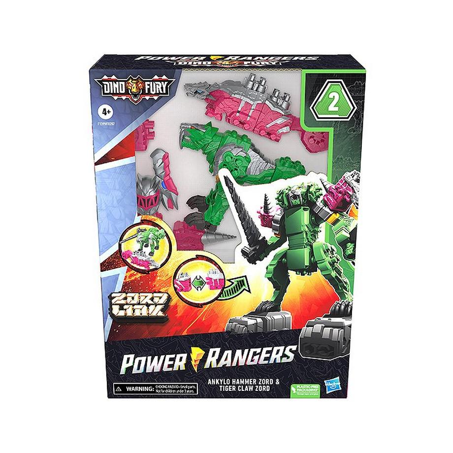 Hasbro  Power Rangers Zord Link Ankylo Hammer Zord & Tiger Claw Zord 
