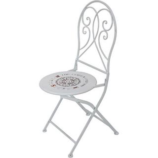 mutoni pleasure Jardin Chaise pliante Bayo acier blanc  