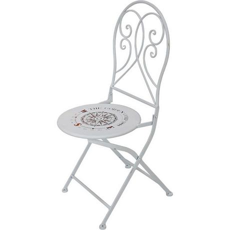 mutoni pleasure Garten Klappstuhl Bayo Stahl weiss  