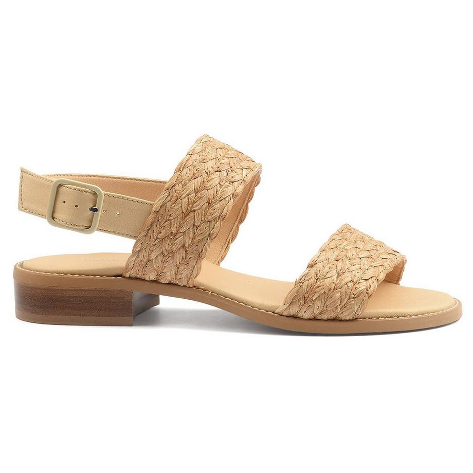 Andrea Sabatini Nisabel Sandales Plates en Raffia et Synthétique  