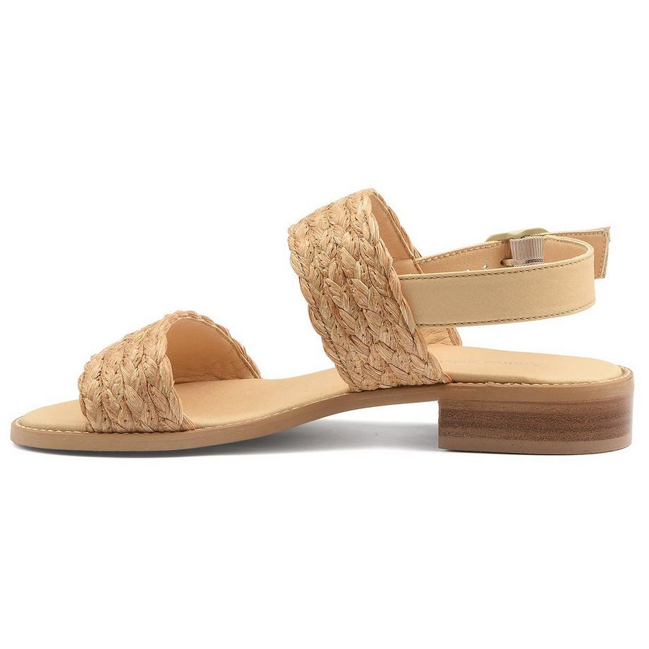 Andrea Sabatini Nisabel Sandales Plates en Raffia et Synthétique  