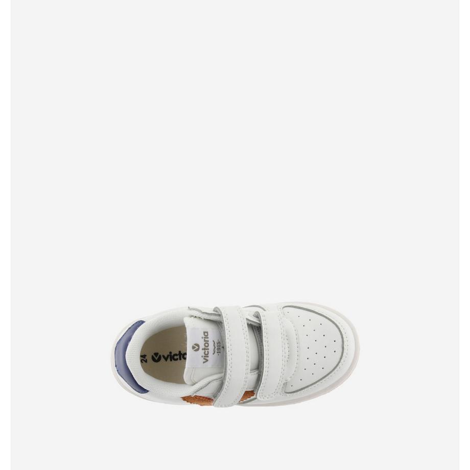 Victoria Tiempo Sneakers in Lederoptik mit Kontrast  