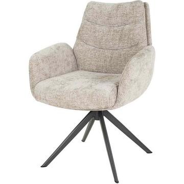 Chaise avec accoudoirs Lounge Rich sable