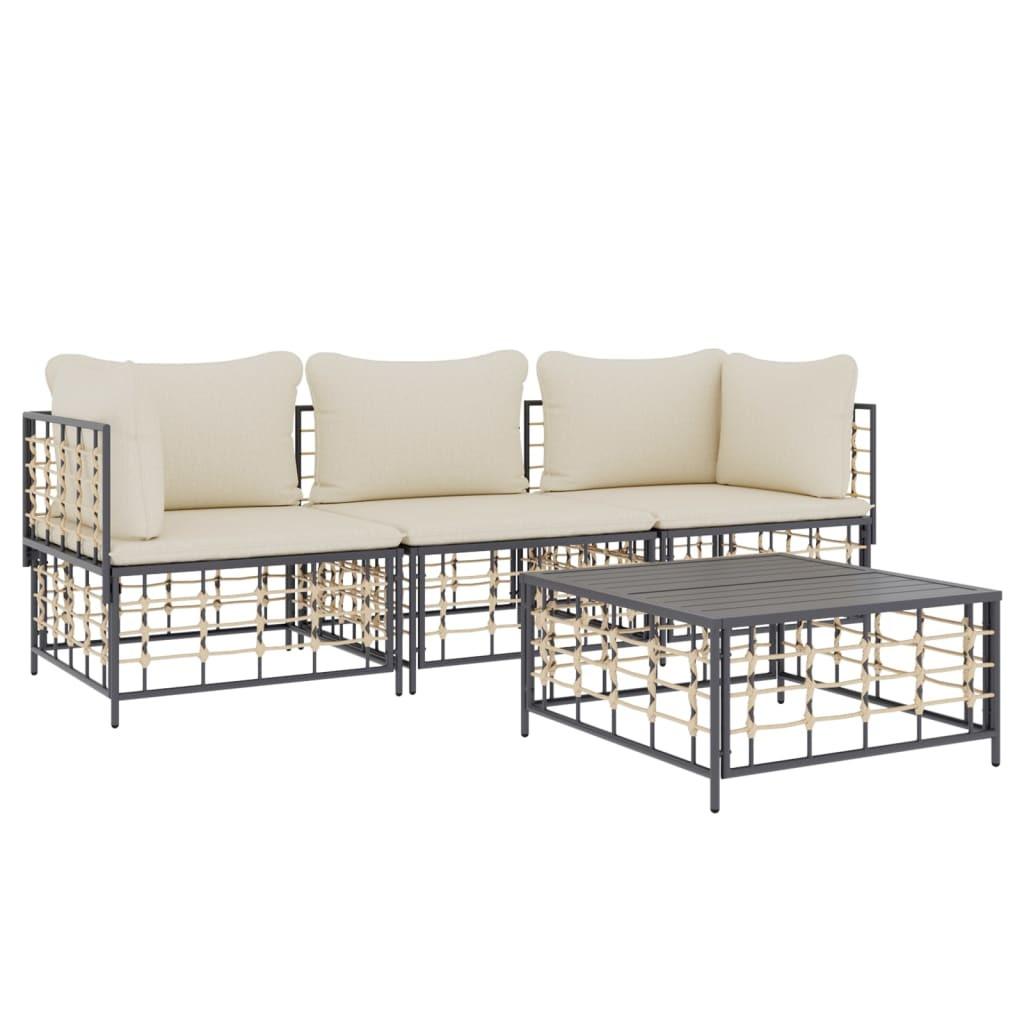 VidaXL Garten lounge set poly-rattan  