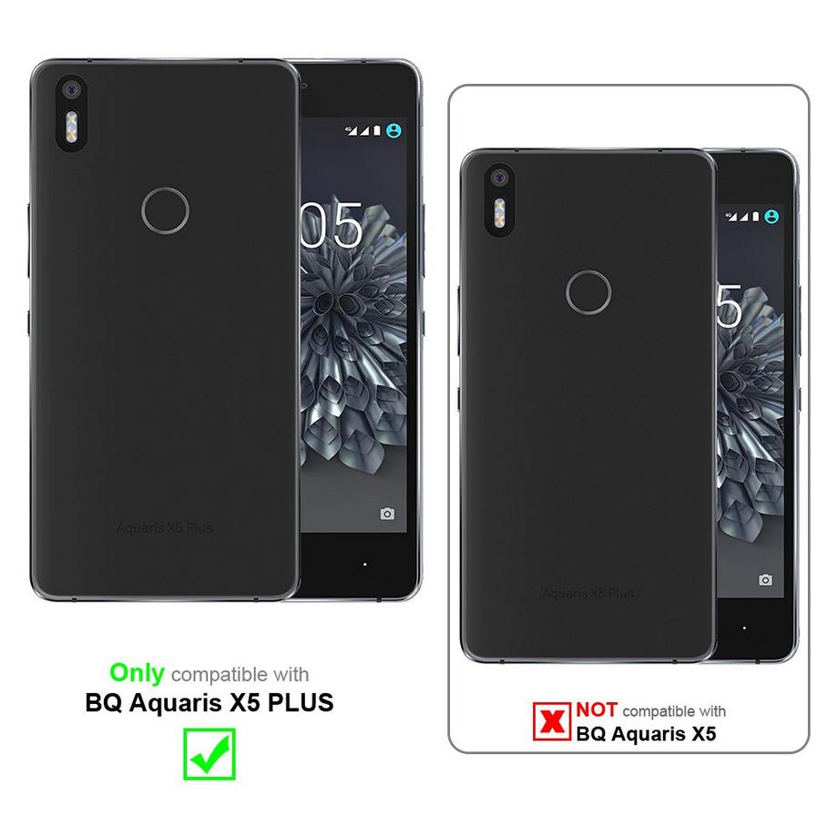 Cadorabo  Hülle für BQ Aquaris X5 PLUS Magnetverschluss, Kartenfach 
