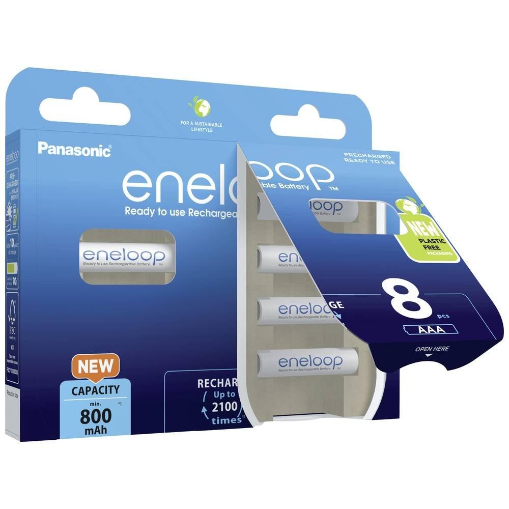 ENELOOP  Batteria ricaricabile Ministilo (AAA) NiMH 8 pz. 800 mAh   HR03 