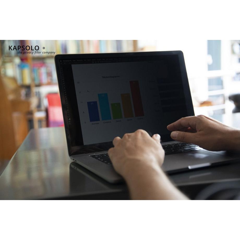 KAPSOLO  Écran de confidentialité insérable à 2 angles pour 35,56cm (14,0") Wide 16:9 