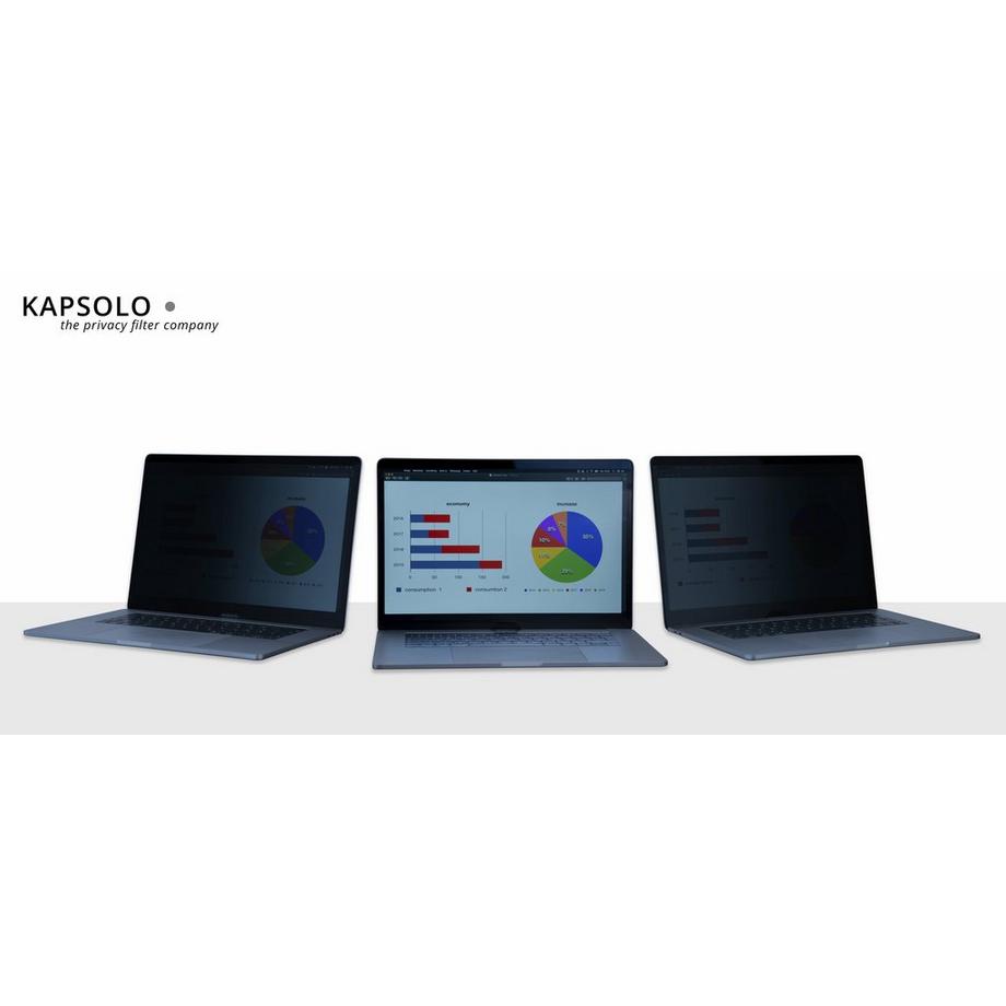 KAPSOLO  Écran de confidentialité insérable à 2 angles pour 35,56cm (14,0") Wide 16:9 