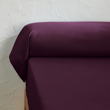 Taie de traversin unie percale coton bio Scenario