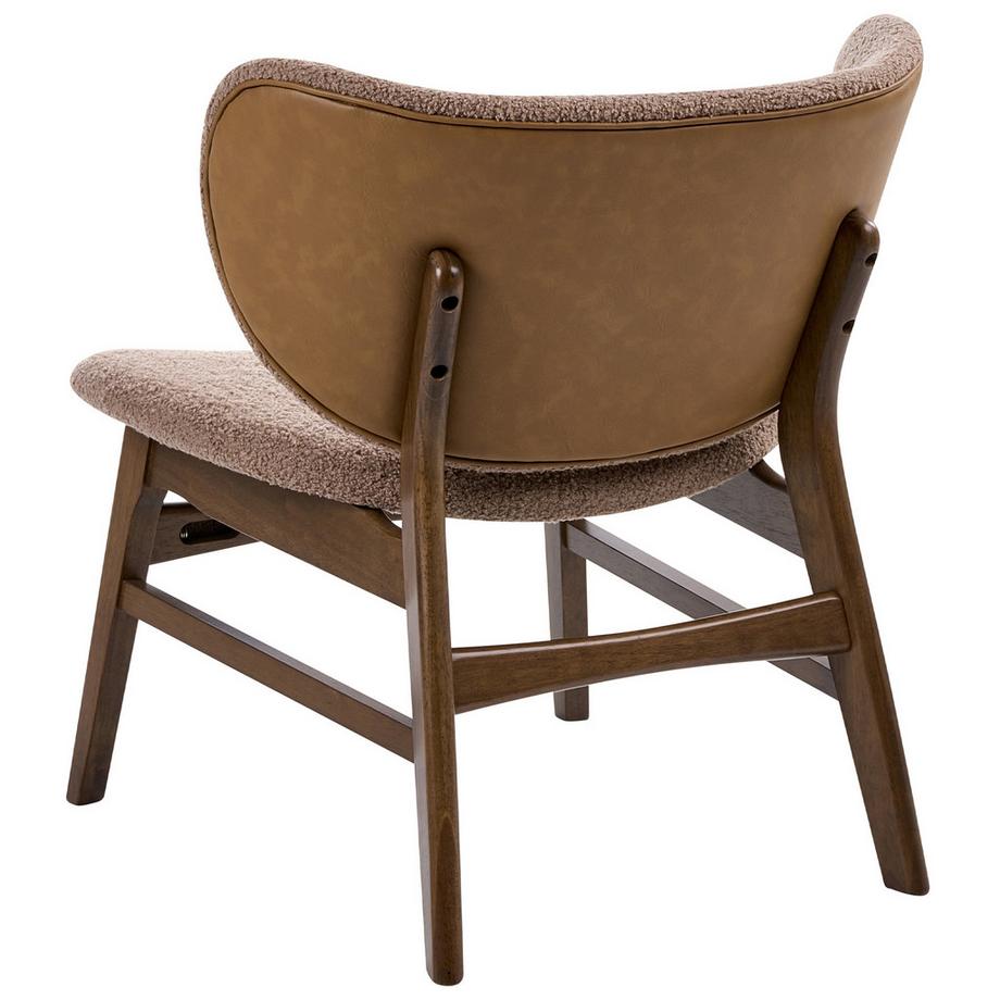 Beliani Fauteuil en Bouclé Traditionnel DAY  