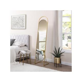 Vente-unique Miroir sur pied psyché en métal - L. 41 x H. 171 cm - Doré - ZINEB  