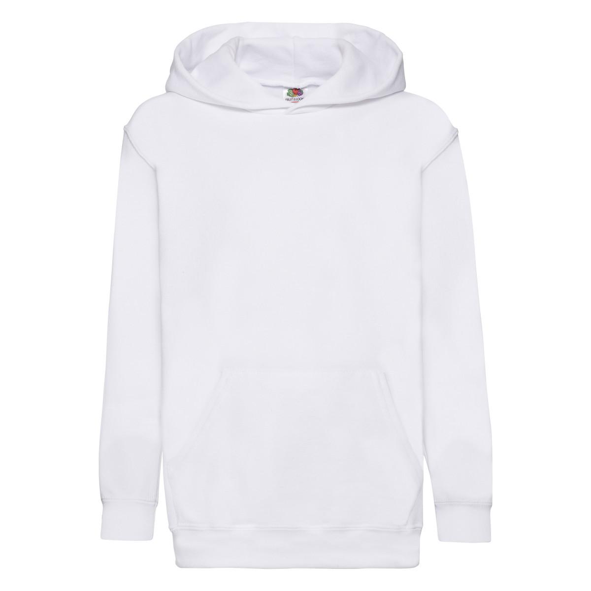 Image of Classic Sweatshirt Mit Kapuze Mädchen Weiss 116