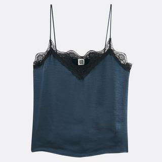 La Redoute Collections Caraco col V satin détail dentelle fines bretelles  