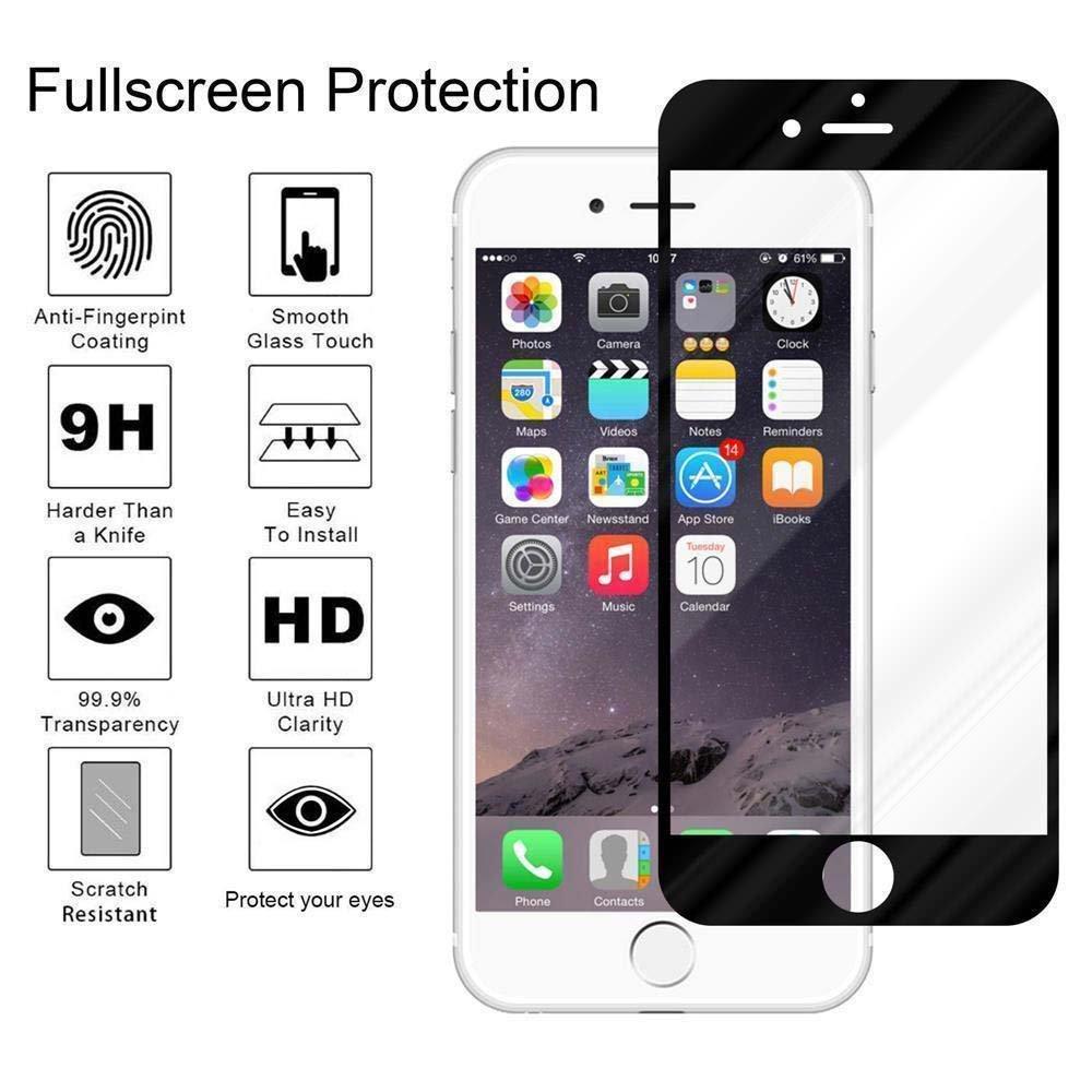 Cadorabo  Plein écran Film de protection compatible avec Apple iPhone 6 PLUS / 6S PLUS - Verre de protection d'écran trempé d'une dureté de 9H avec 3D Touch (RETAIL PACKAGING) 