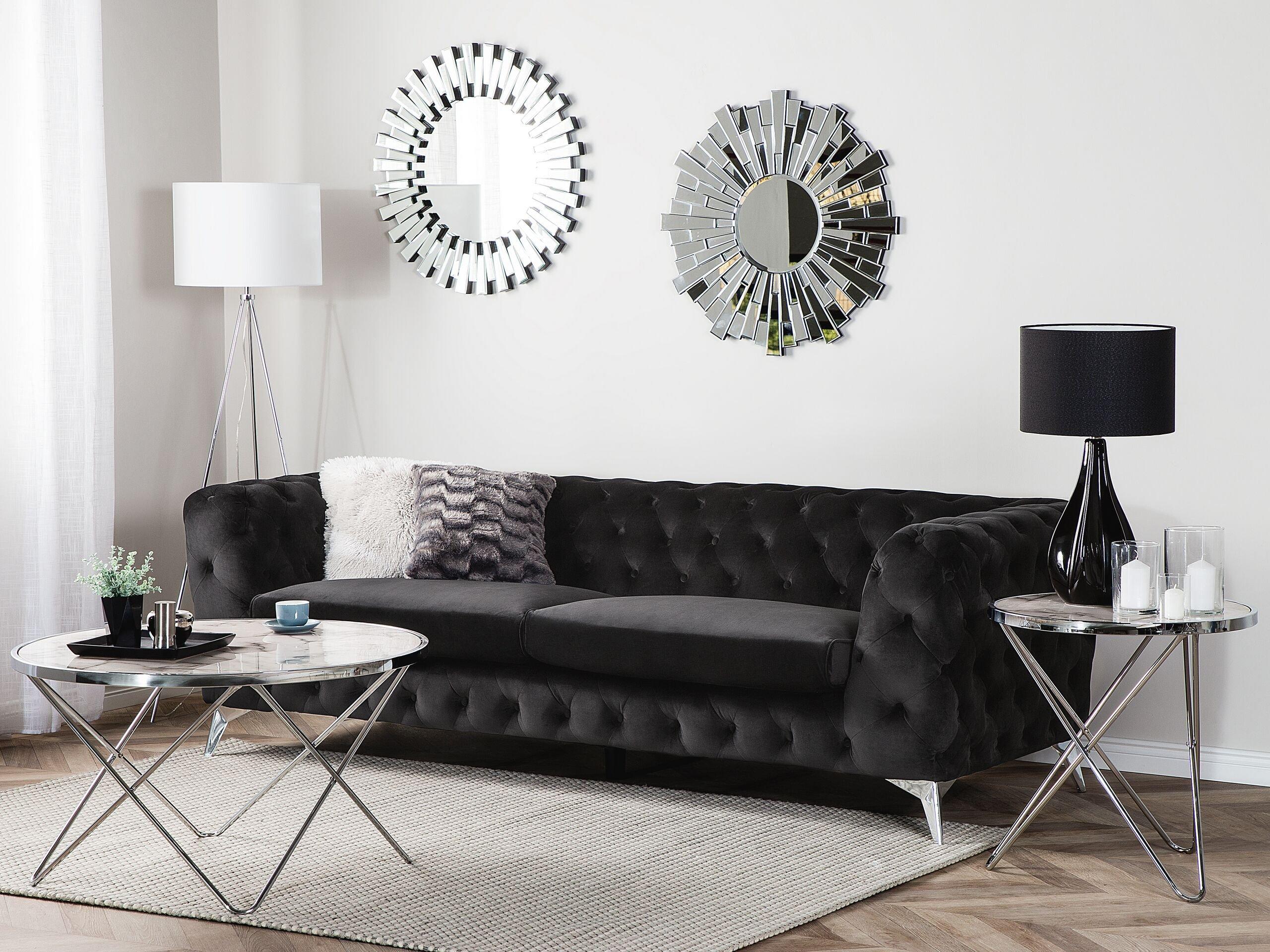 Beliani 3 Sitzer Sofa aus Samtstoff Modern SOTRA  